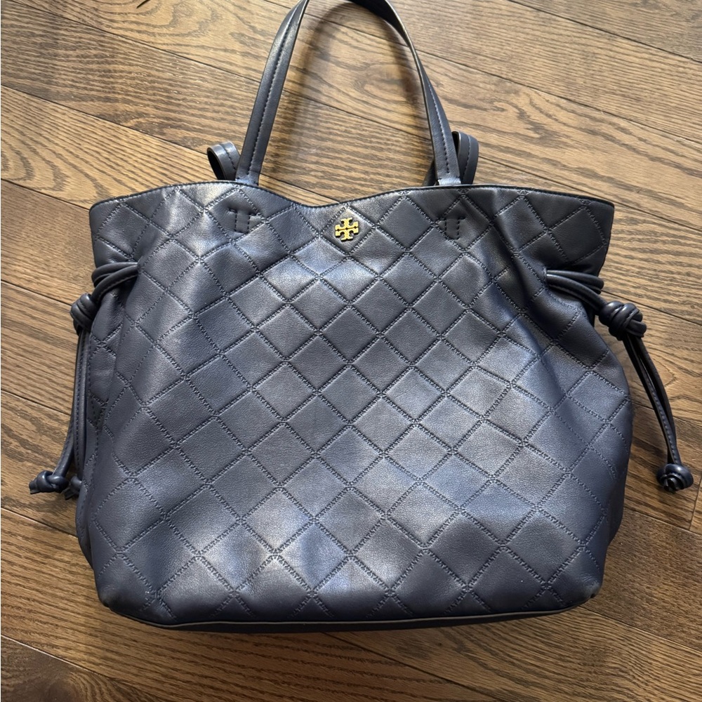 Tory Burch Navy Blue Georgia Tote